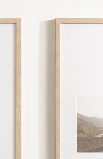 Kate and Laurel Gallery 14" x 30" Photo Frames 8" x 10" with Mat